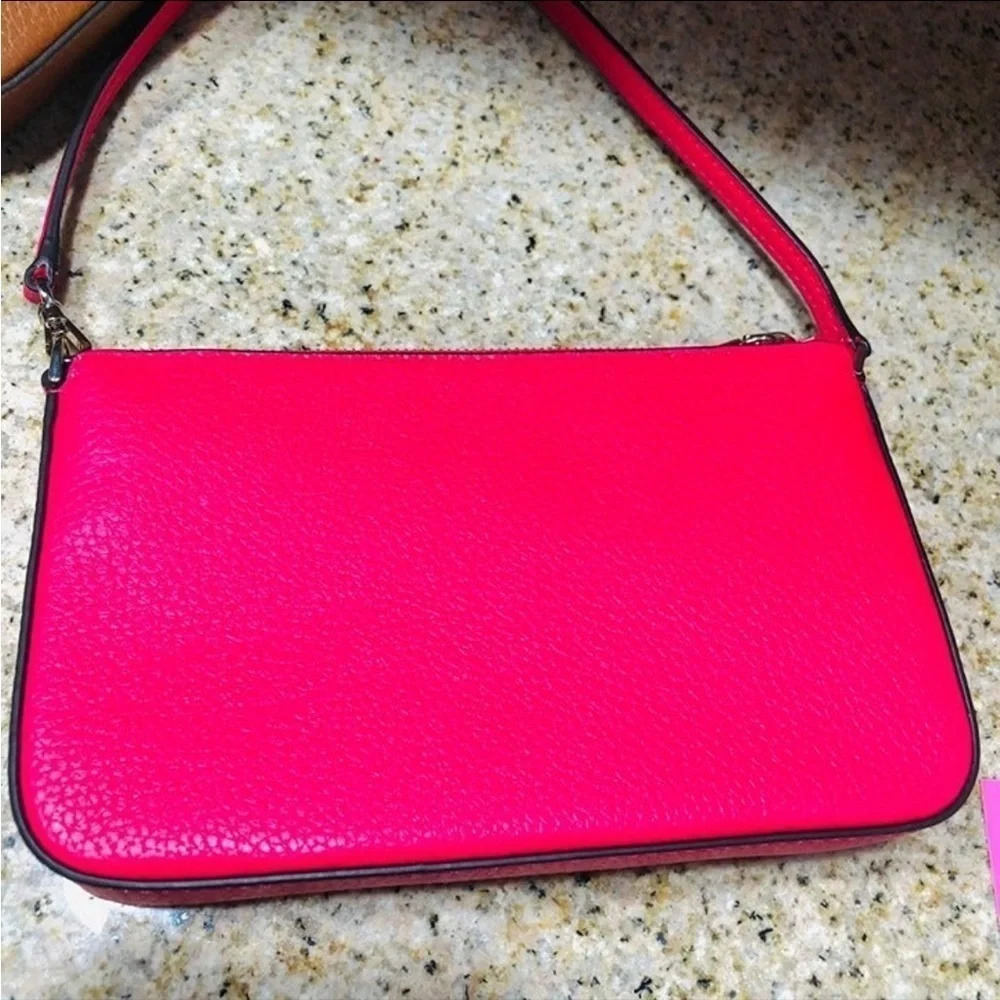 Kate Spade New York Pink Pebbled Leather Convertible Shoulder Bag NWT - Picture 10 of 10